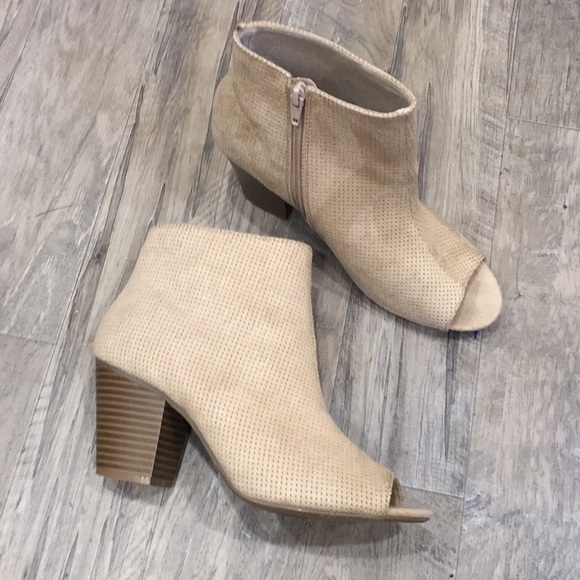 old navy peep toe booties